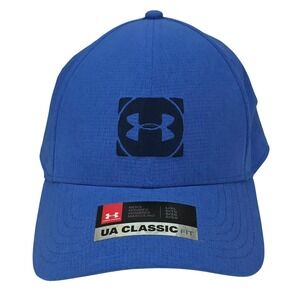 Under Armour UA Classic Fit Golf Hat Mens L/XL Blue HeatGear Performance Cap NEW